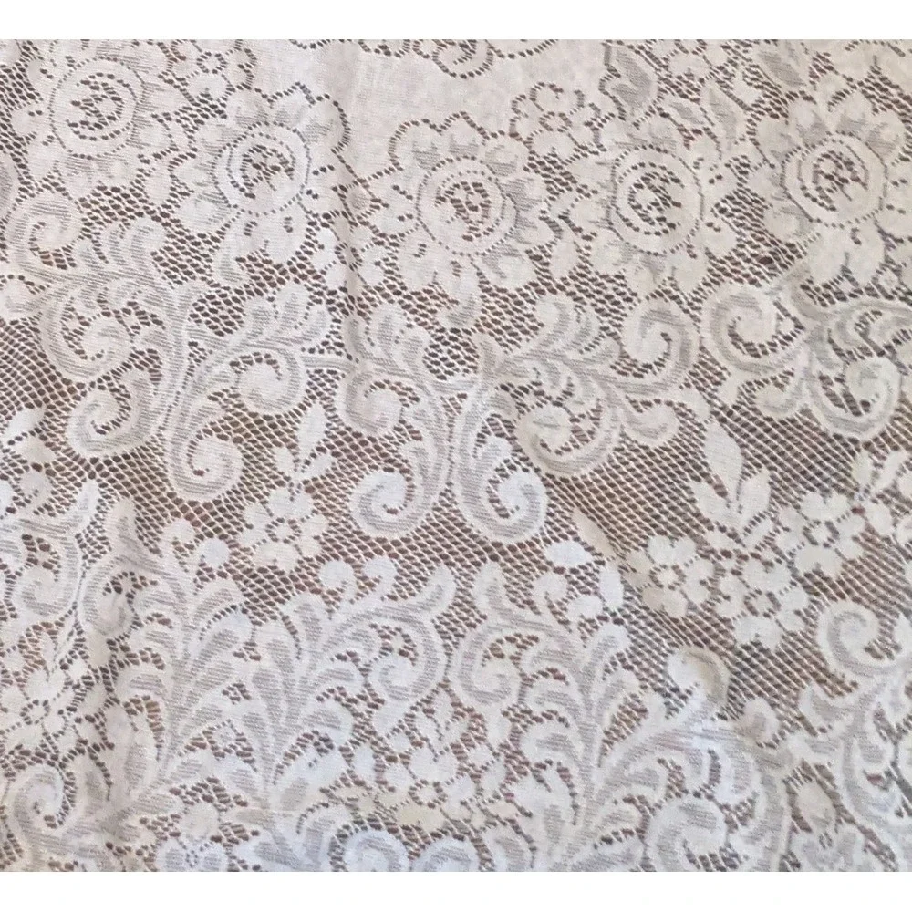 Vintage White Lace Artistry Table Topper Tablecloth 36